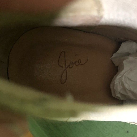 Joie Barleena Suede Cone Heel Ankle Boots - Picture 5 of 6